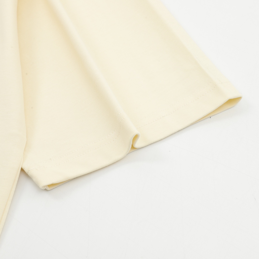 Gucci Double G interlocking logo foam print short sleeve T-shirt Beige