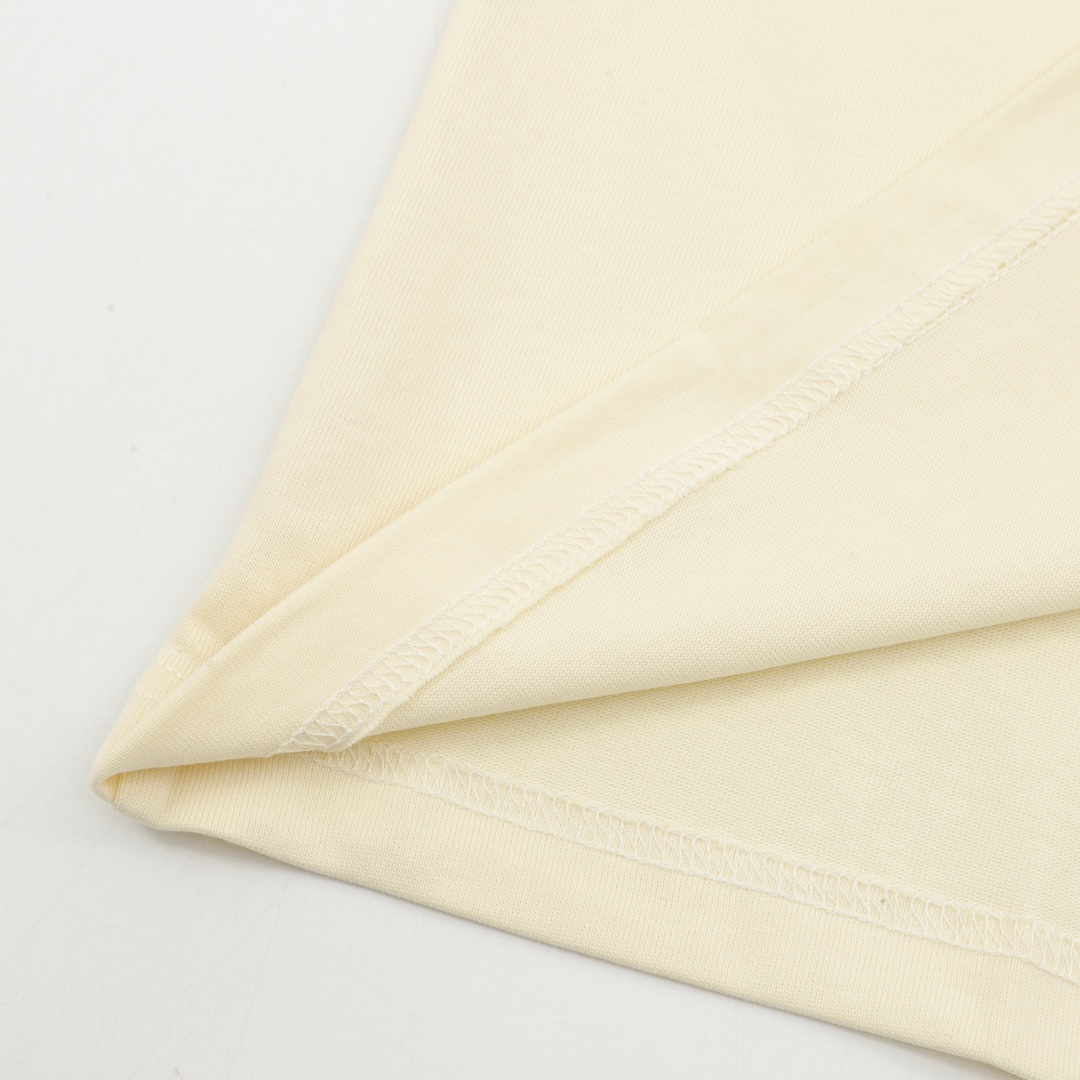 Gucci Double G interlocking logo foam print short sleeve T-shirt Beige