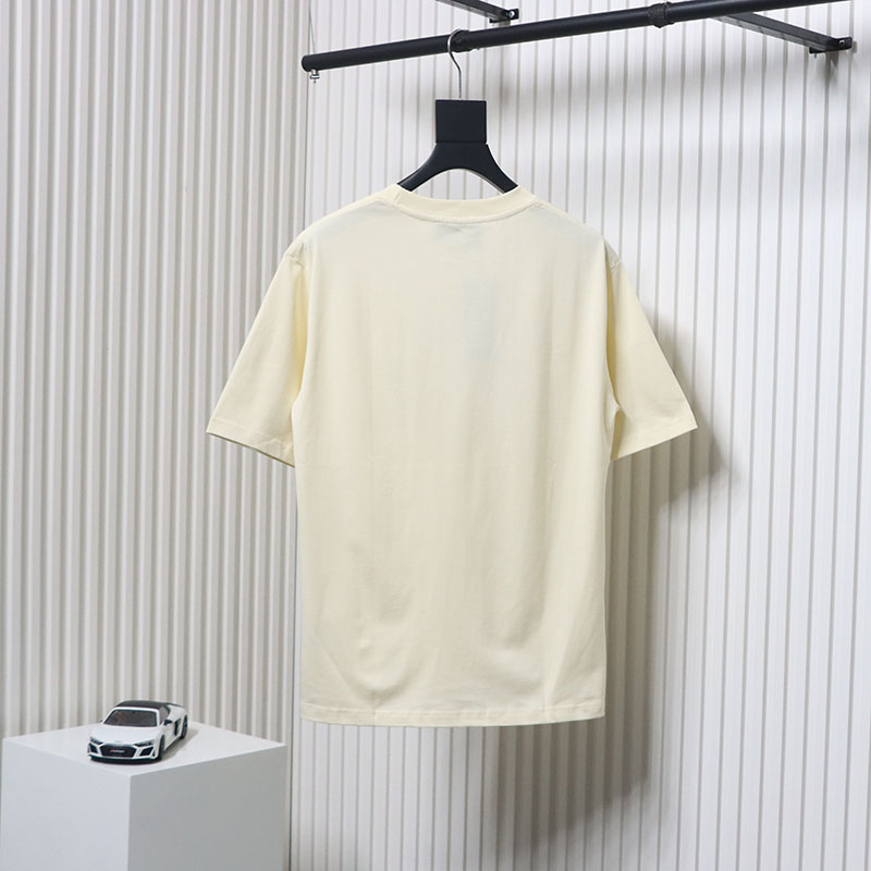 Gucci Double G interlocking logo foam print short sleeve T-shirt Beige