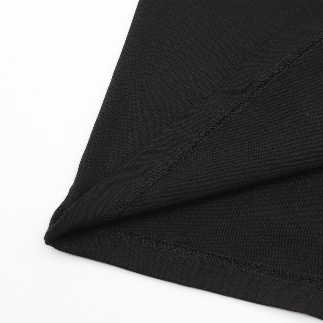 Gucci Double G interlocking logo foam print short sleeve T-shirt black