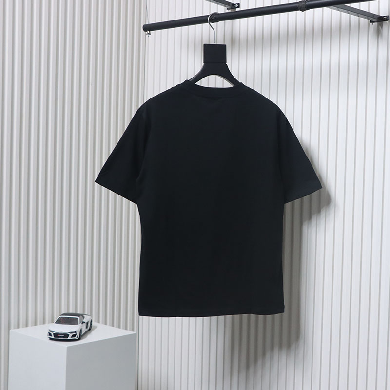 Gucci Double G interlocking logo foam print short sleeve T-shirt black