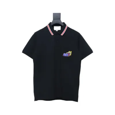 Gucci Dragon Year Limited Edition Chest Pocket Polo Short Sleeve Black 01