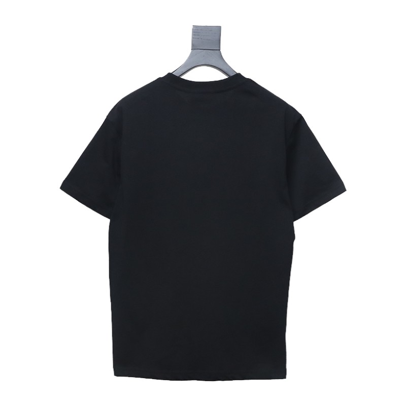 Gucci guc hollow letter logo print short sleeve black