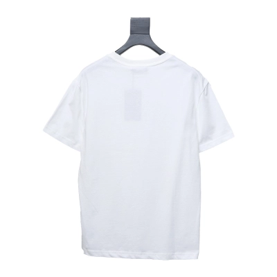 Gucci guc hollow letter logo print short sleeve White 02