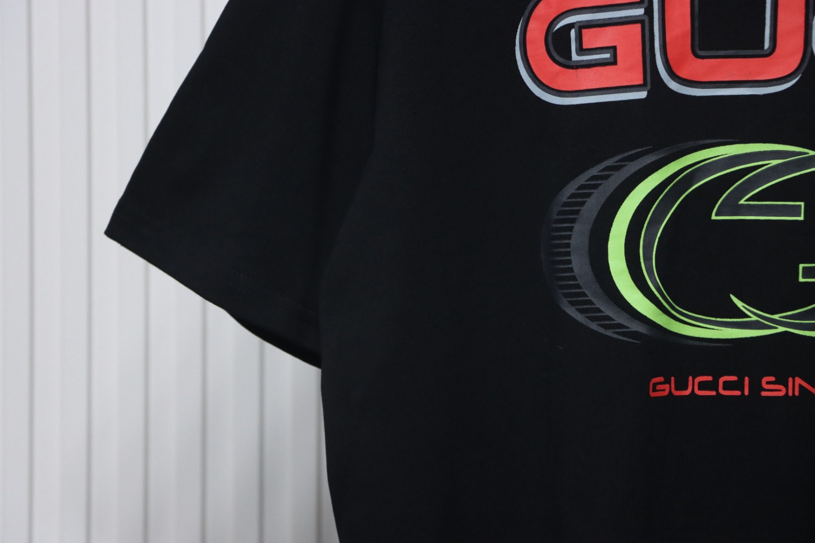 Gucci Multi-element Pattern Short Sleeve T-shirt Black