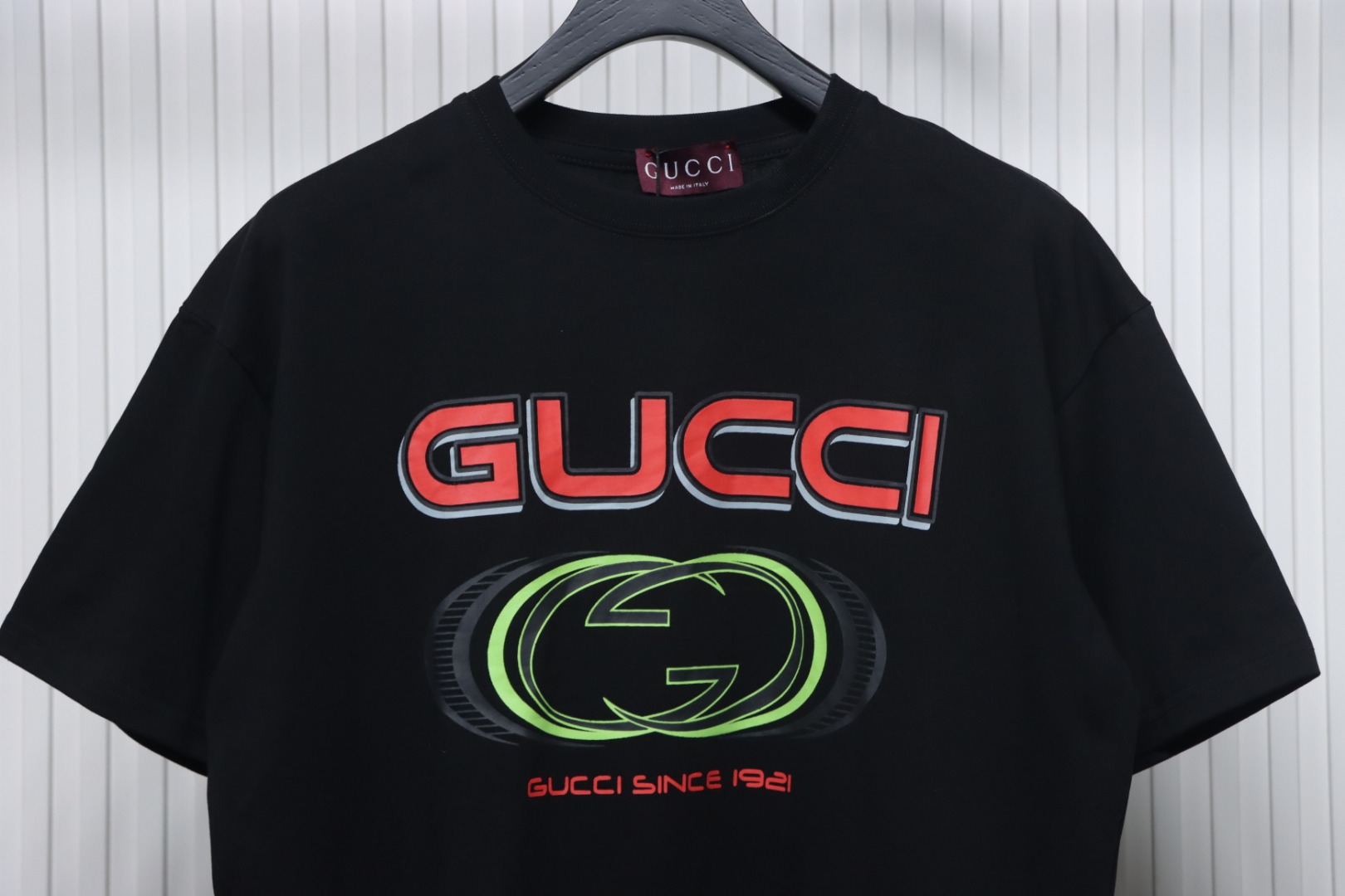 Gucci Multi-element Pattern Short Sleeve T-shirt Black