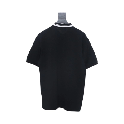 Gucci Simple Ribbon Letters POLO Shirt Black 02
