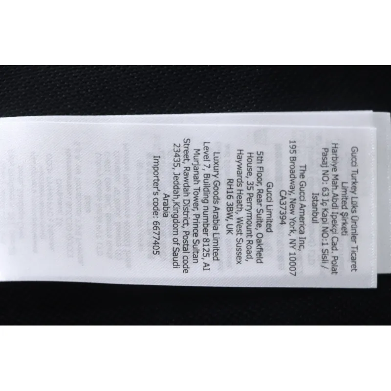 Gucci Simple Ribbon Letters POLO Shirt Black
