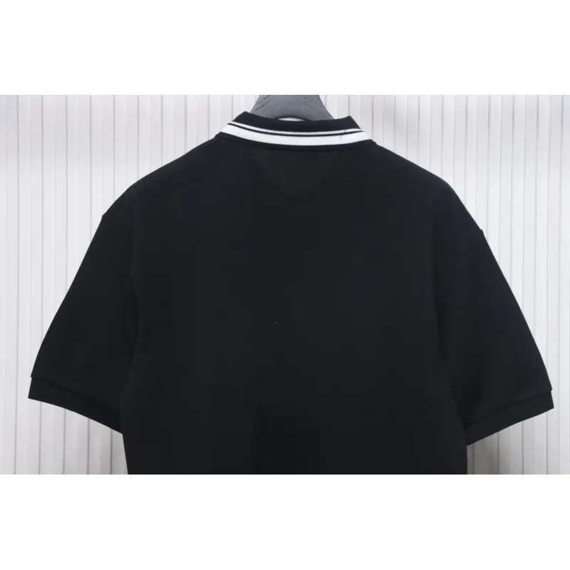 Gucci Simple Ribbon Letters POLO Shirt Black