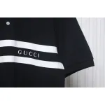 Gucci Simple Ribbon Letters POLO Shirt Black