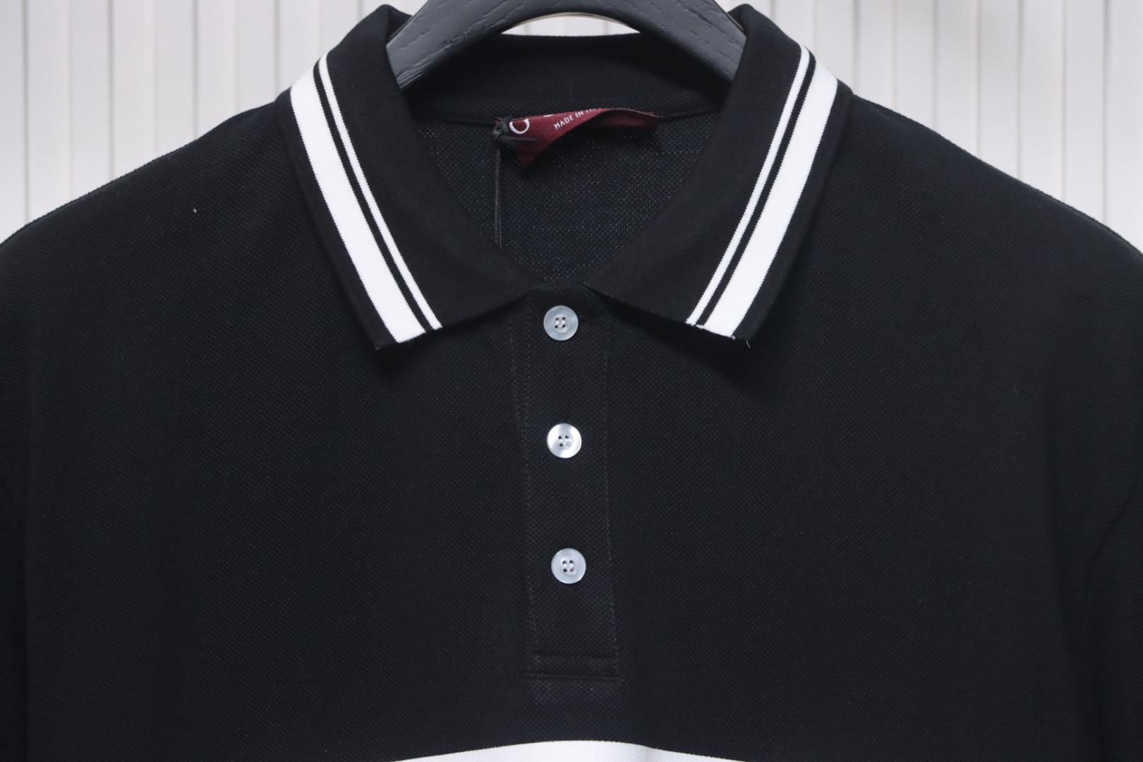 Gucci Simple Ribbon Letters POLO Shirt Black