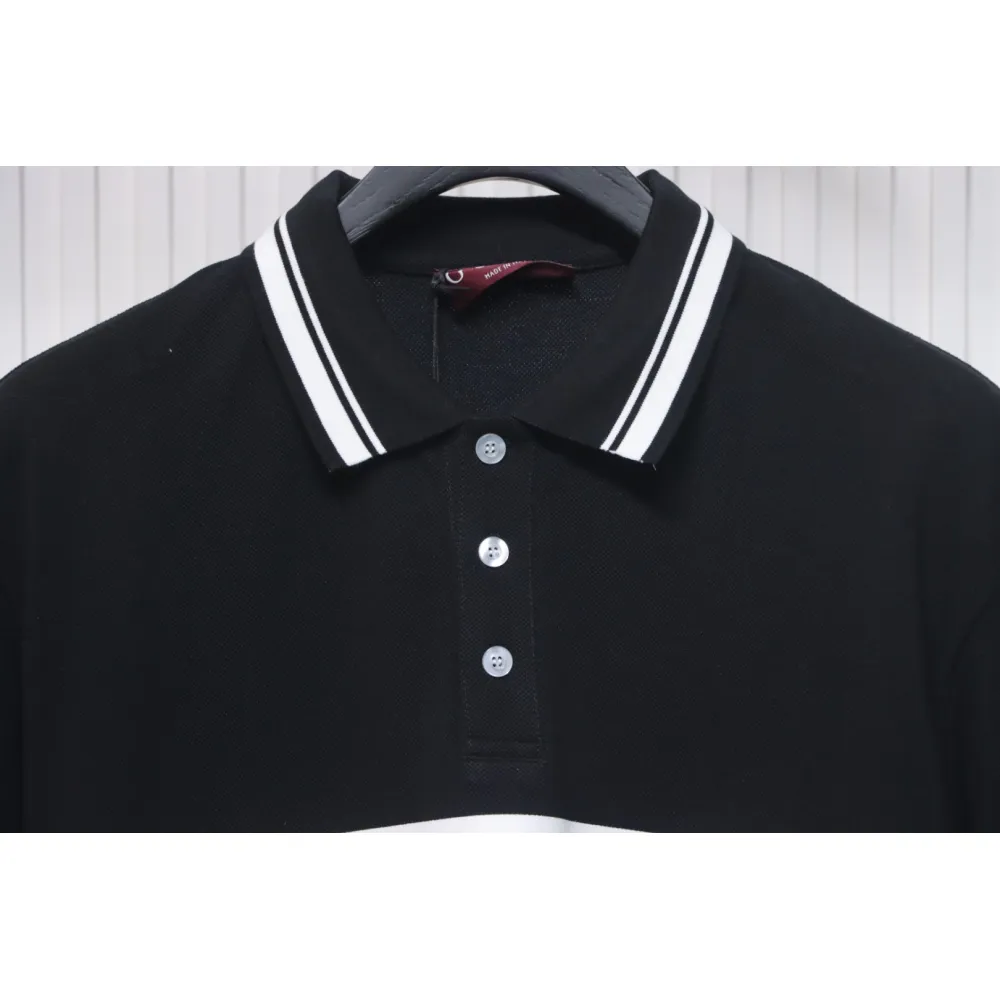 Gucci Simple Ribbon Letters POLO Shirt Black