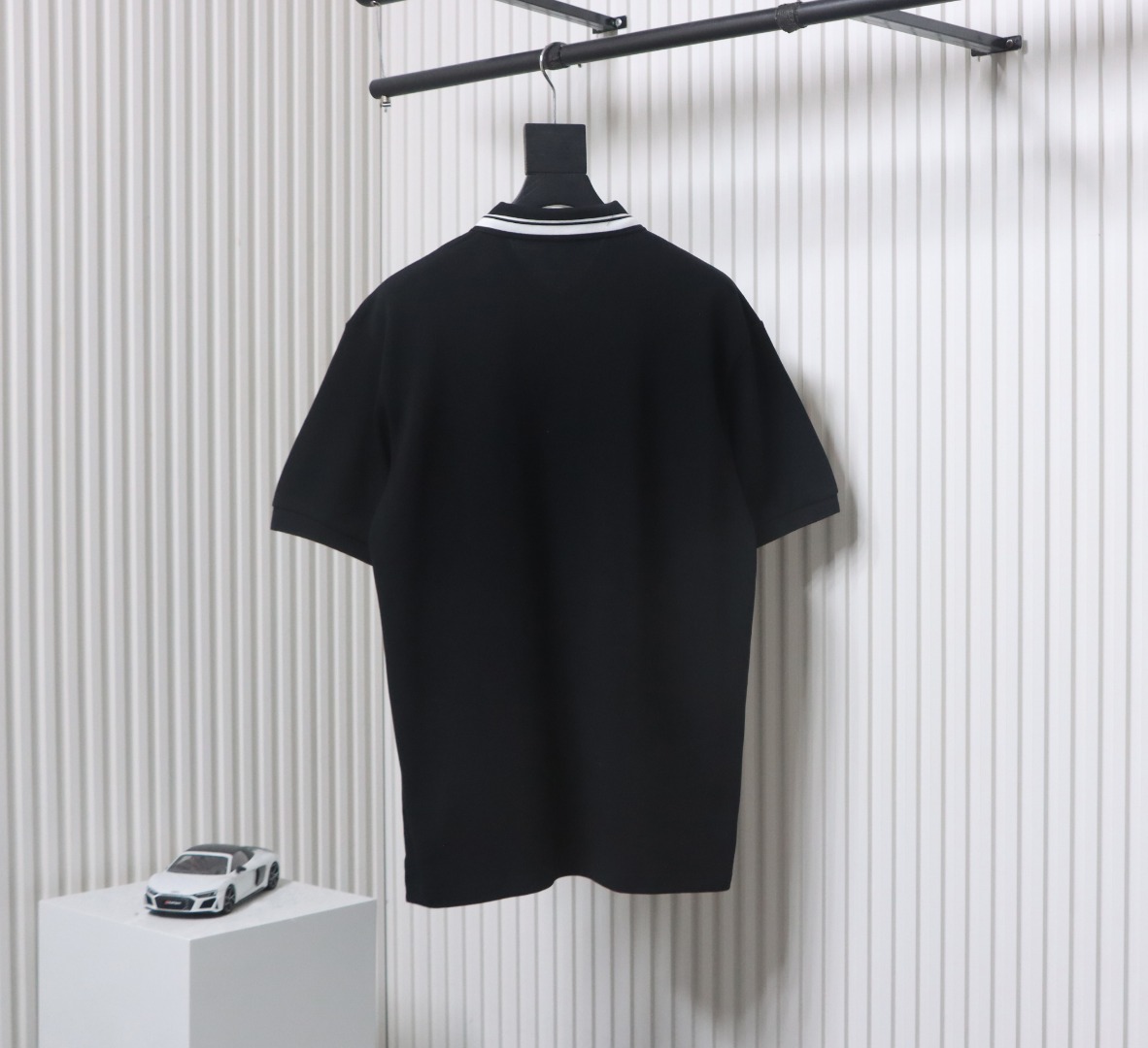 Gucci Simple Ribbon Letters POLO Shirt Black
