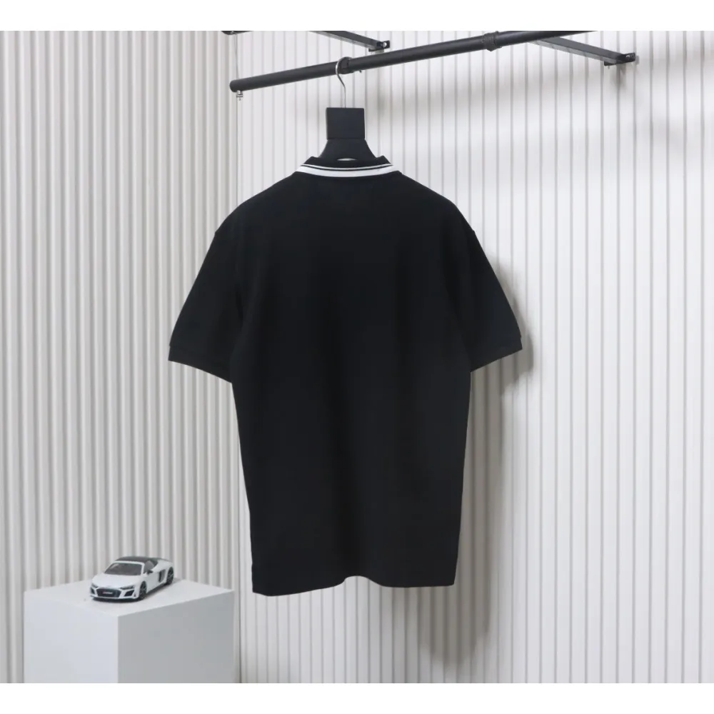 Gucci Simple Ribbon Letters POLO Shirt Black