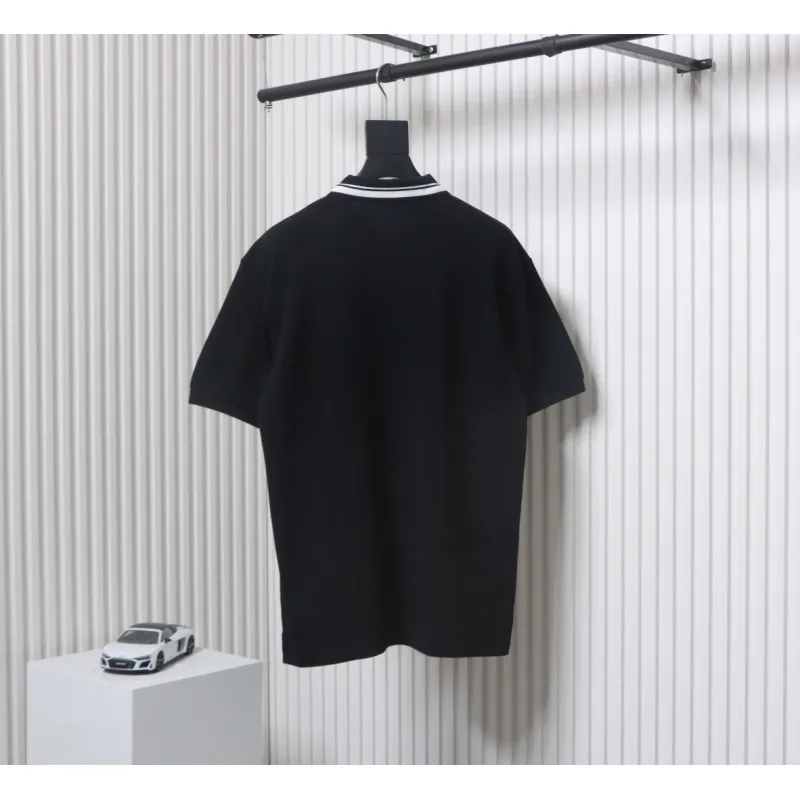 Gucci Simple Ribbon Letters POLO Shirt Black
