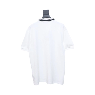 Gucci Simple Ribbon Letters POLO Shirt White 02
