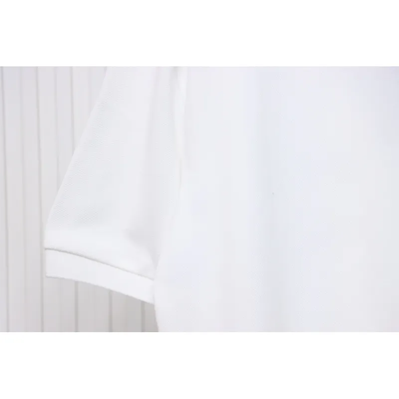 Gucci Simple Ribbon Letters POLO Shirt White