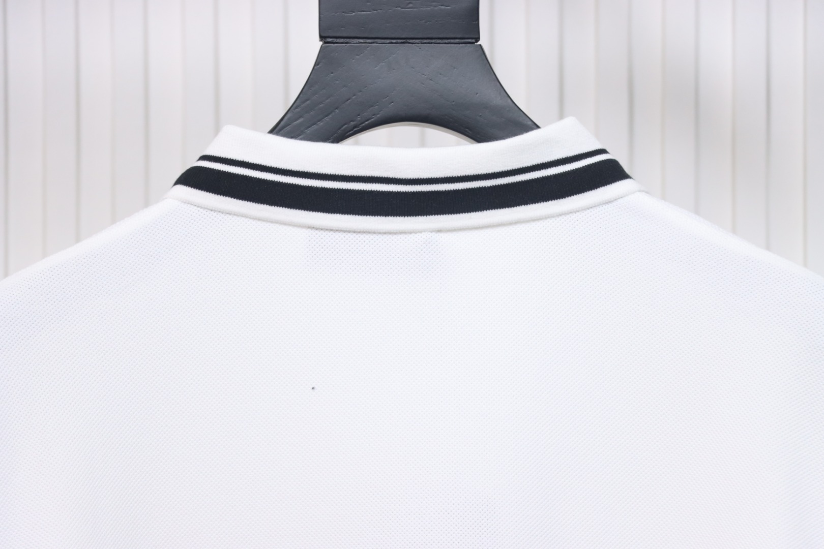 Gucci Simple Ribbon Letters POLO Shirt White