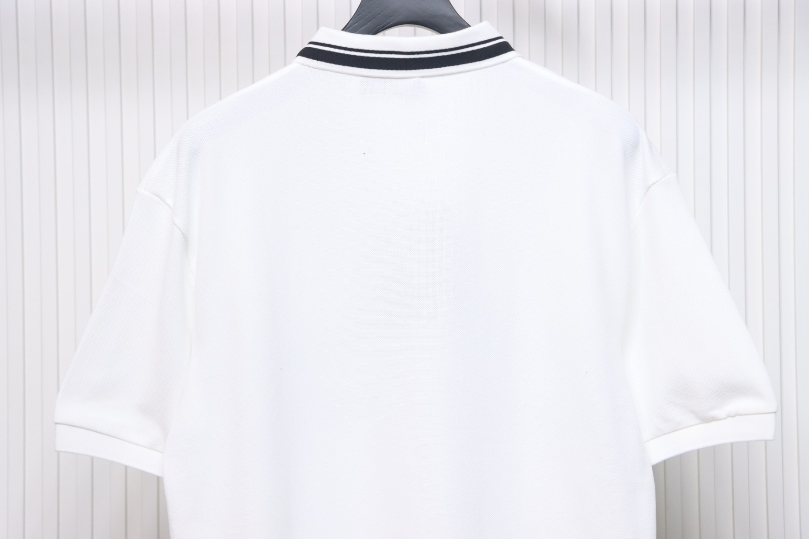 Gucci Simple Ribbon Letters POLO Shirt White