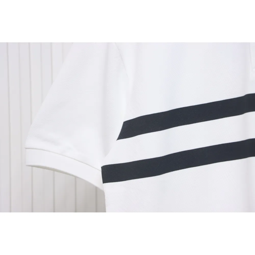 Gucci Simple Ribbon Letters POLO Shirt White