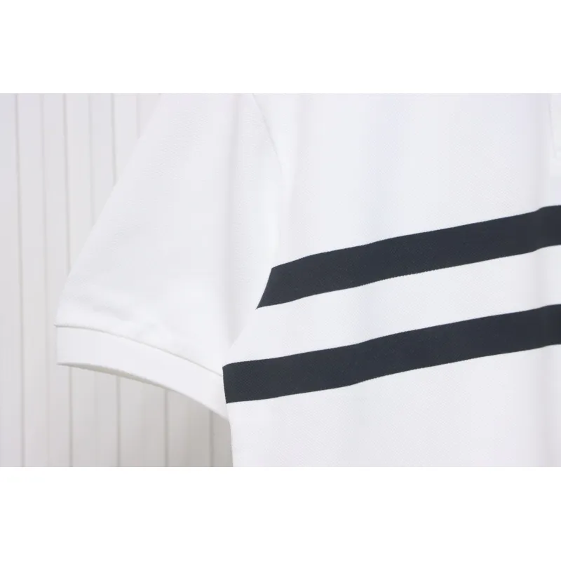 Gucci Simple Ribbon Letters POLO Shirt White