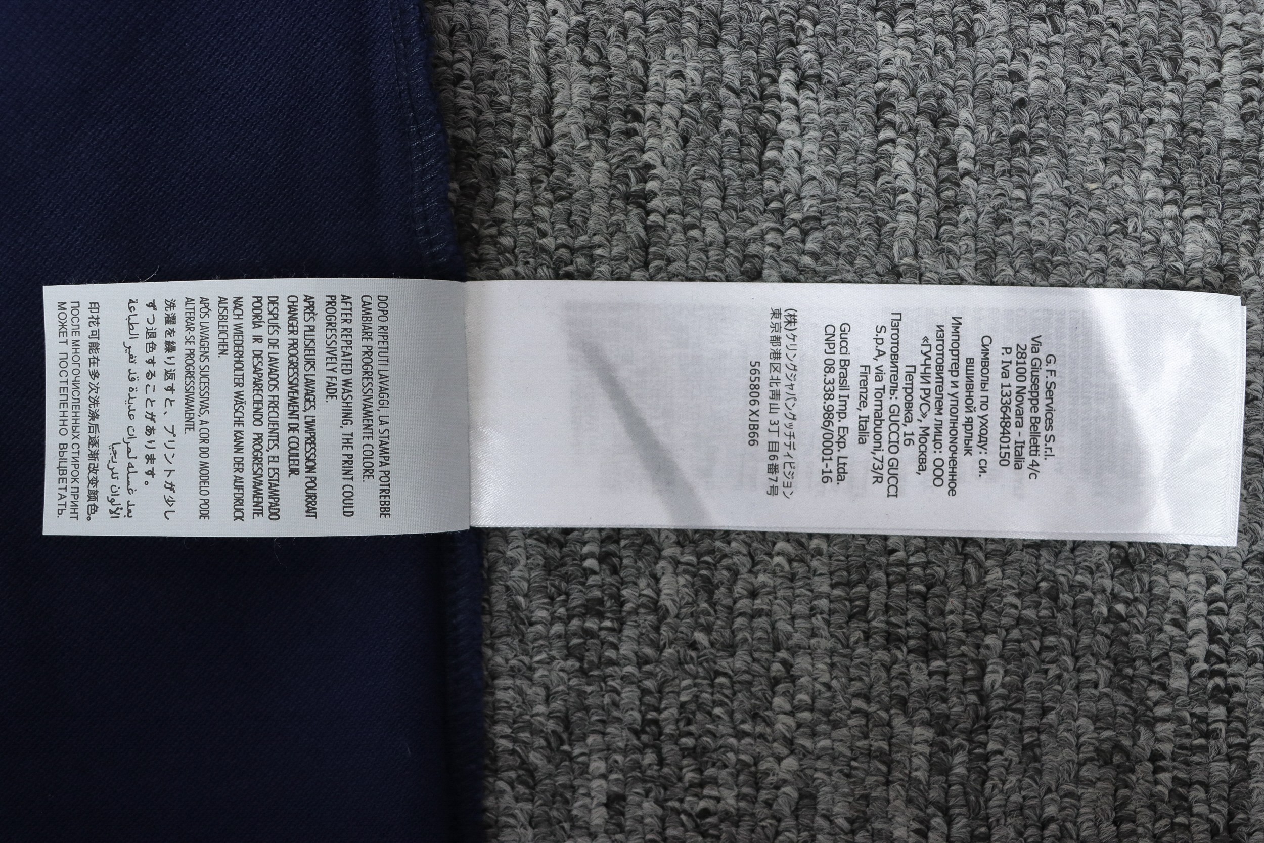 Gucci 23ss classic pocket embroidered double G Polo short sleeve blue