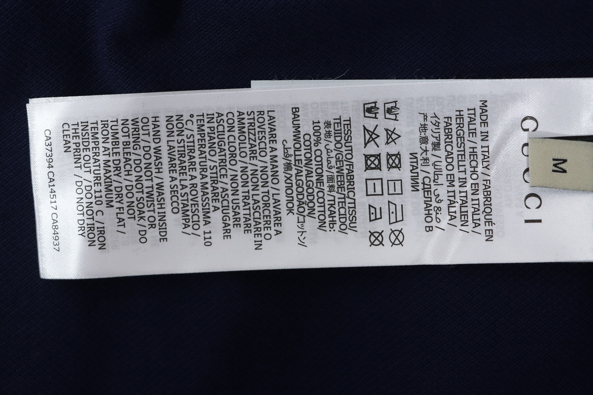 Gucci 23ss classic pocket embroidered double G Polo short sleeve blue