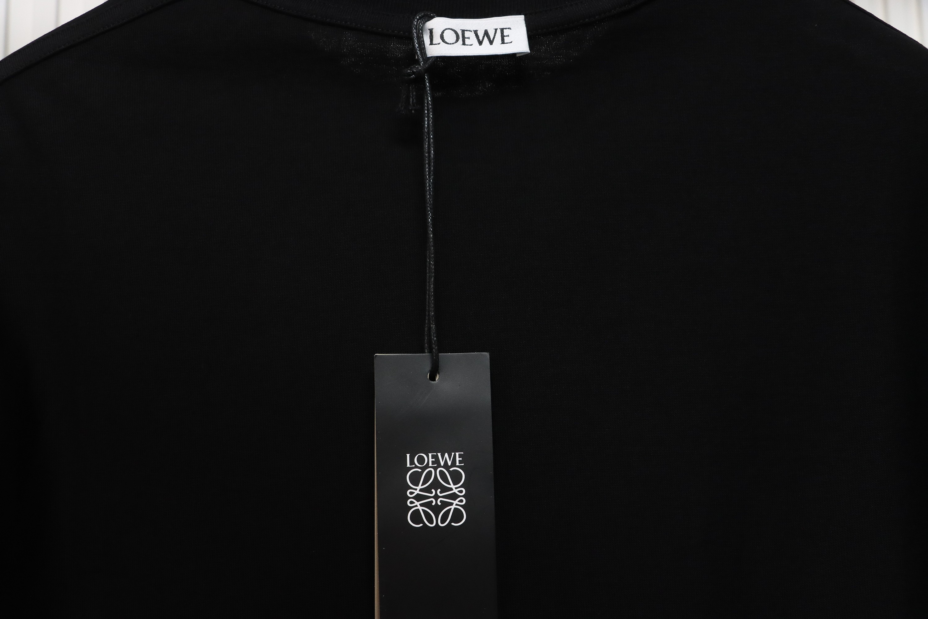 Loewe 24ss ink splash logo print short sleeve black