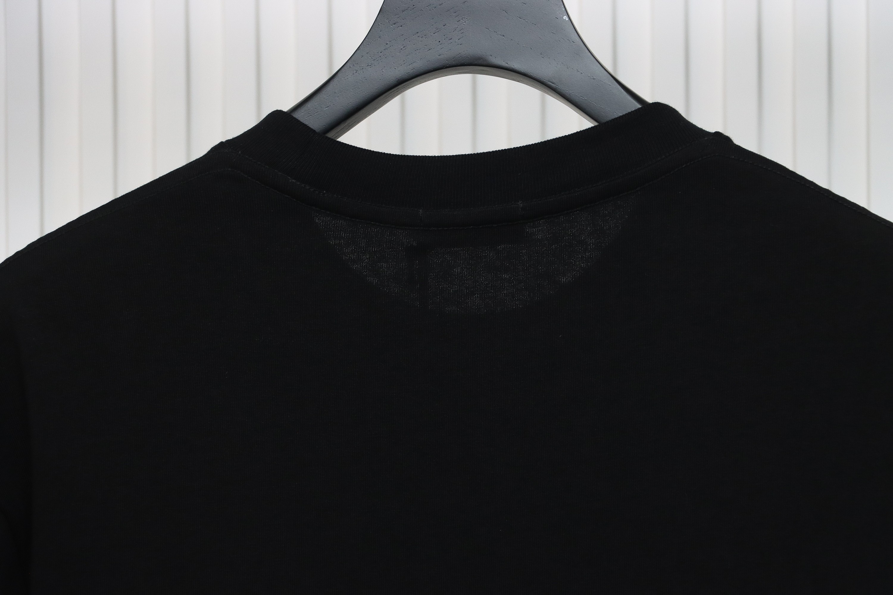 Loewe 24ss ink splash logo print short sleeve black