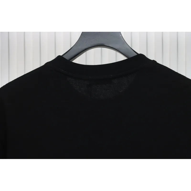 Loewe 24ss ink splash logo print short sleeve black