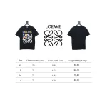 Loewe 25ss graffiti painted letter logo print short sleeve T-shirt black