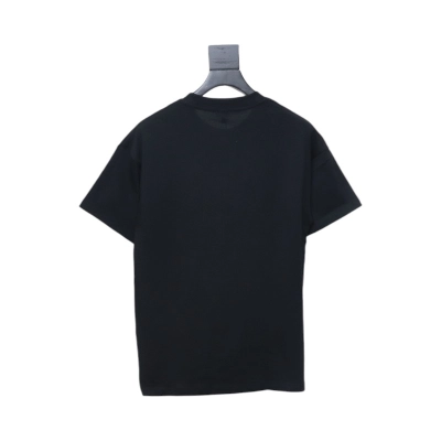 Loewe 25ss graffiti painted letter logo print short sleeve T-shirt black 02