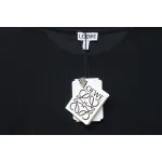 Loewe 25ss graffiti painted letter logo print short sleeve T-shirt black