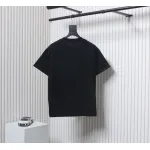 Loewe 25ss graffiti painted letter logo print short sleeve T-shirt black