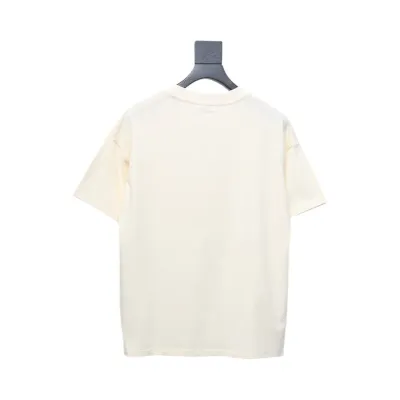 Loewe 25ss graffiti painted letter logo print short sleeve T-shirt white 02