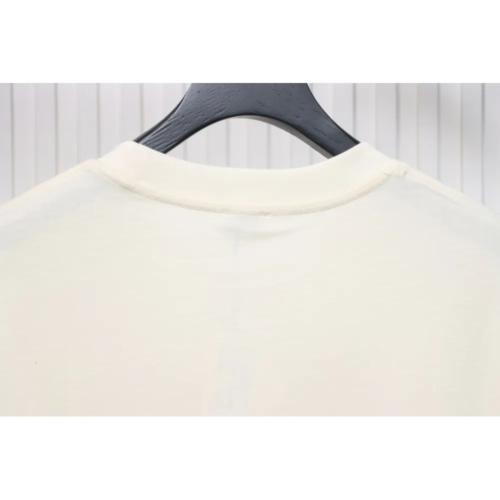 Loewe 25ss graffiti painted letter logo print short sleeve T-shirt white