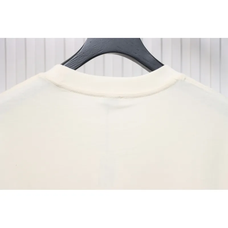 Loewe 25ss graffiti painted letter logo print short sleeve T-shirt white