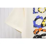 Loewe 25ss graffiti painted letter logo print short sleeve T-shirt white