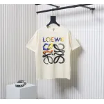 Loewe 25ss graffiti painted letter logo print short sleeve T-shirt white