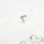Loewe 25ss Octopus Print and Anagram Embroidered Short Sleeve T-Shirt White