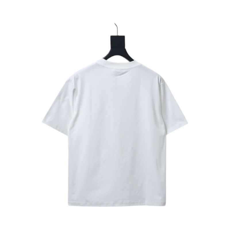 Loewe 25ss Octopus Print and Anagram Embroidered Short Sleeve T-Shirt White