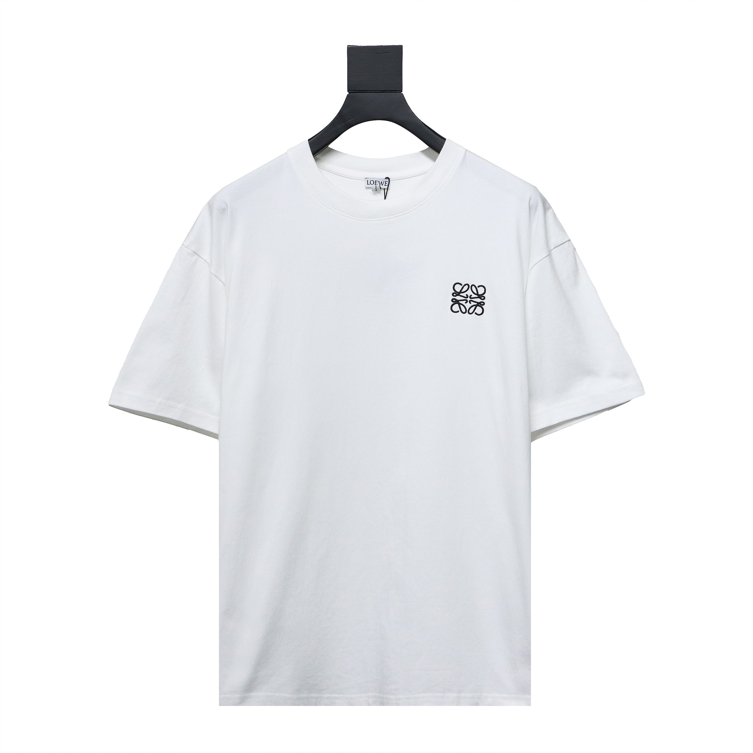 Loewe classic embroidered logo short sleeve white