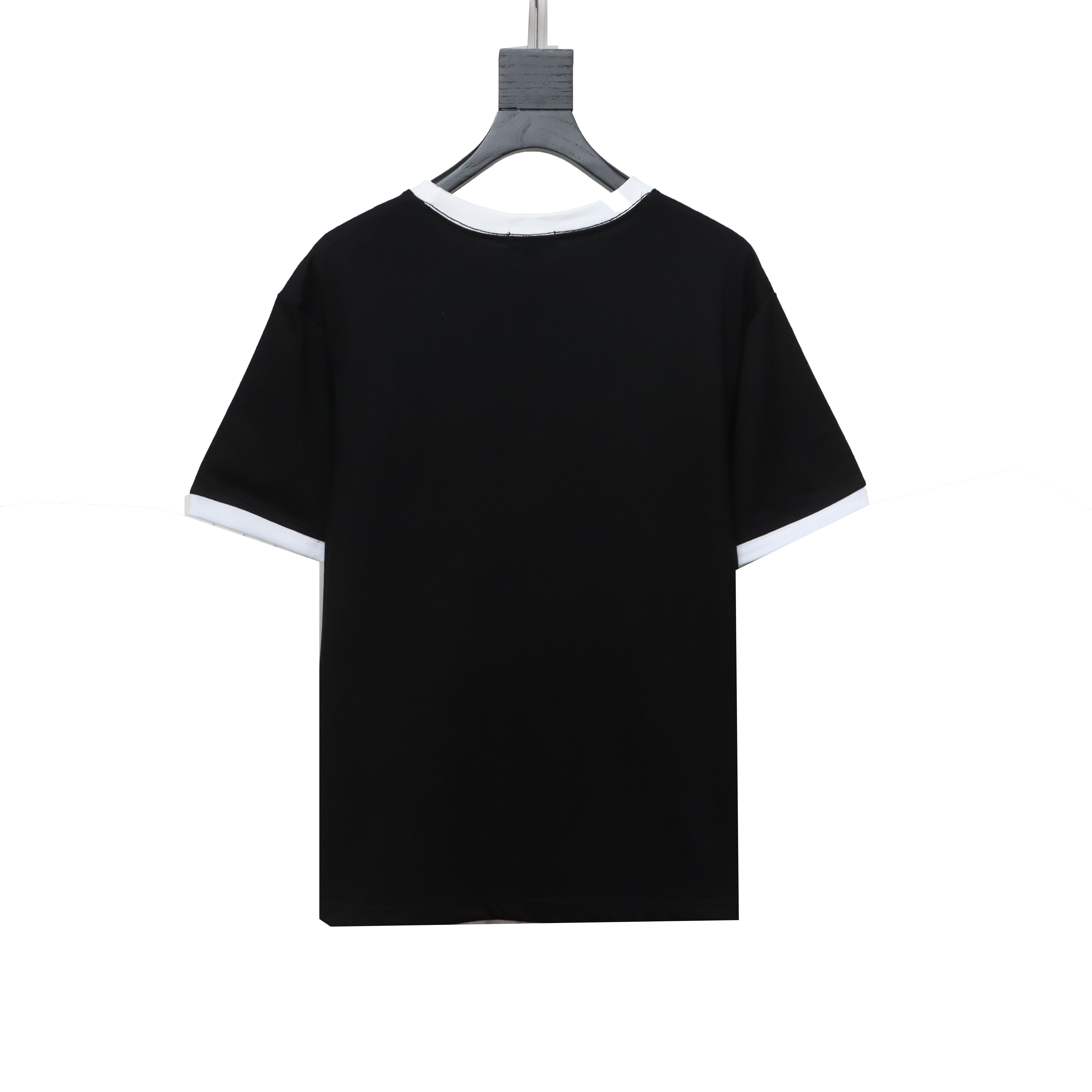 Loewe classic patchwork embroidered small logo short sleeve black