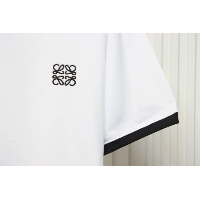 Loewe classic patchwork embroidered small logo short sleeve White 02