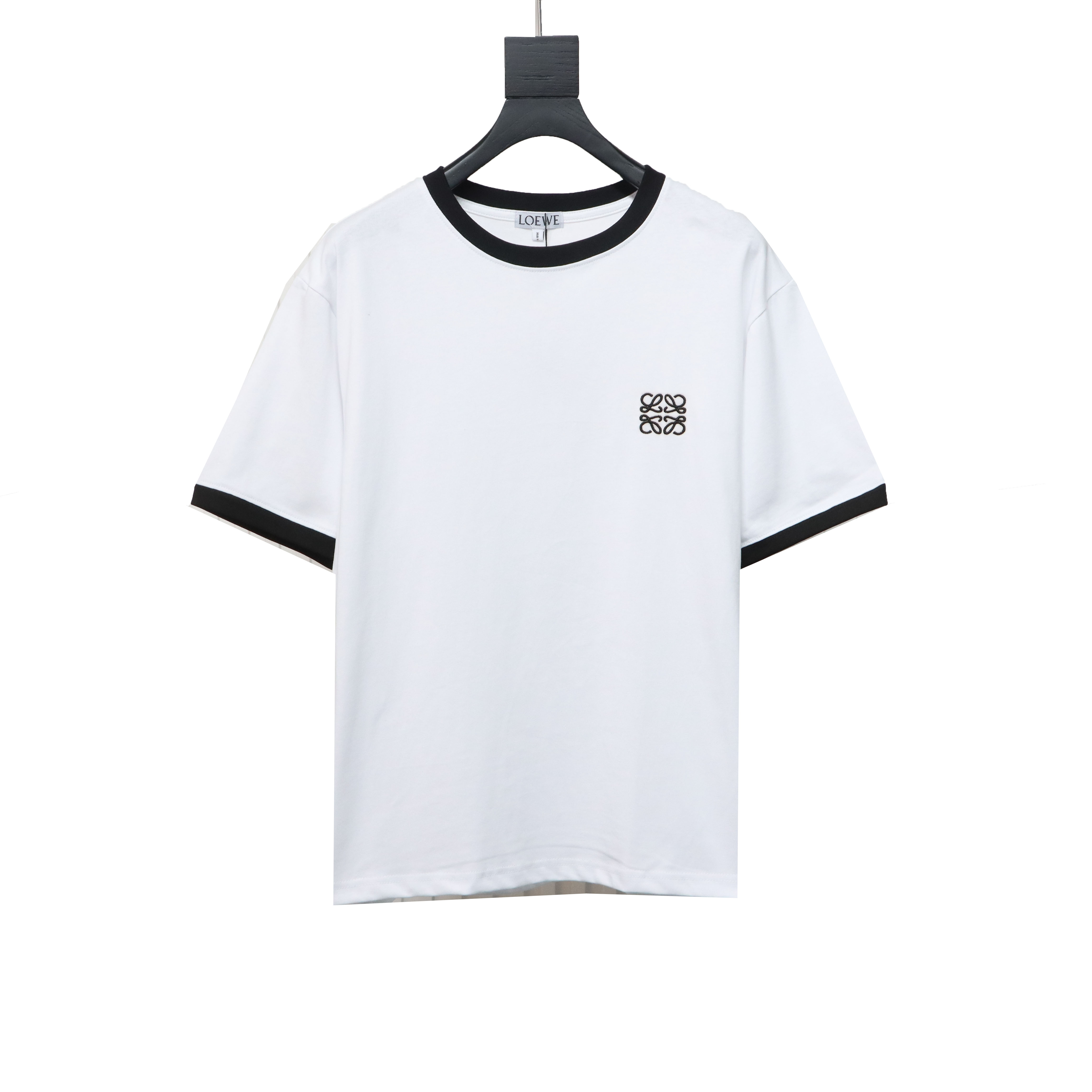 Loewe classic patchwork embroidered small logo short sleeve White