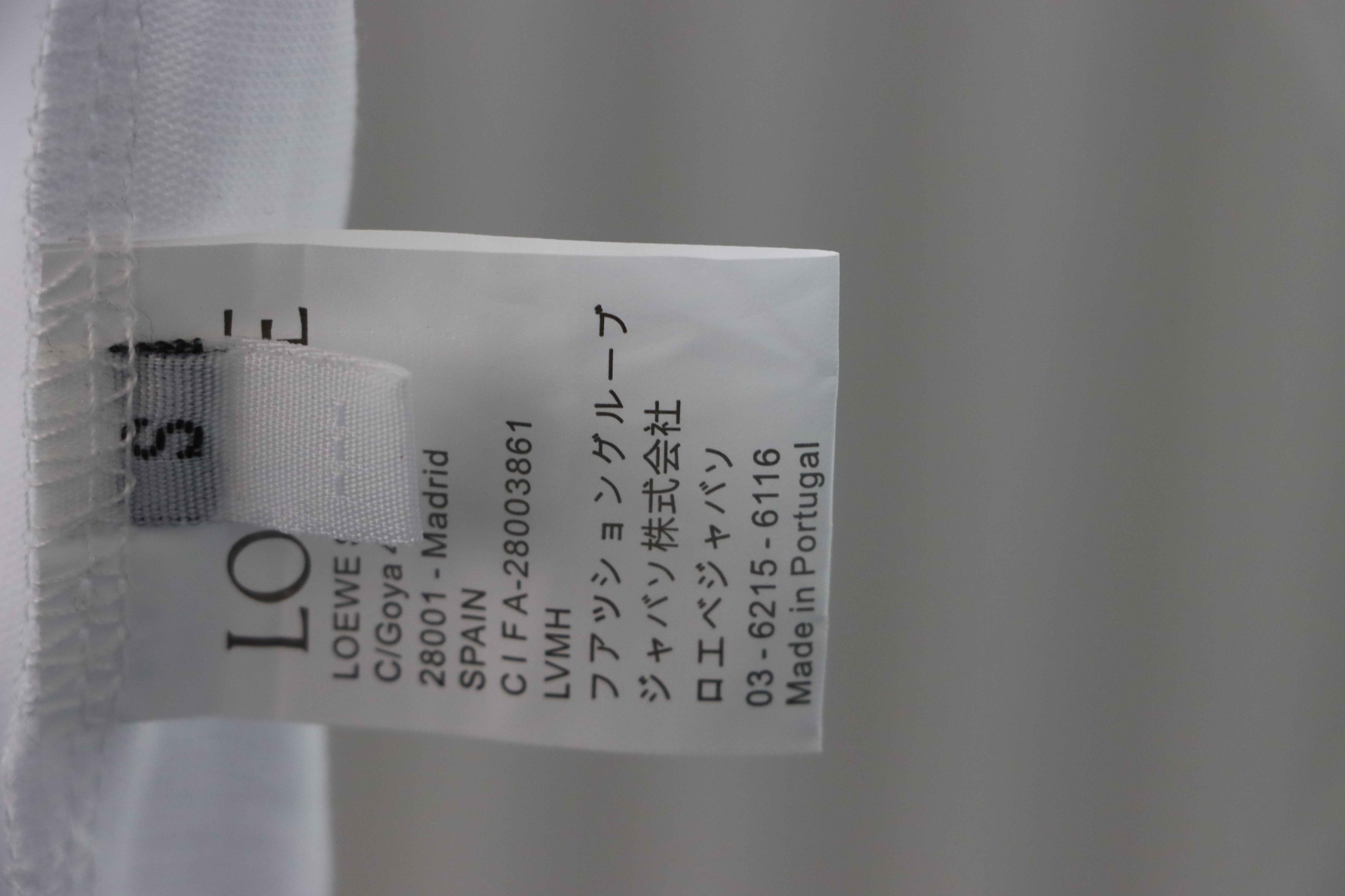 Loewe classic patchwork embroidered small logo short sleeve White