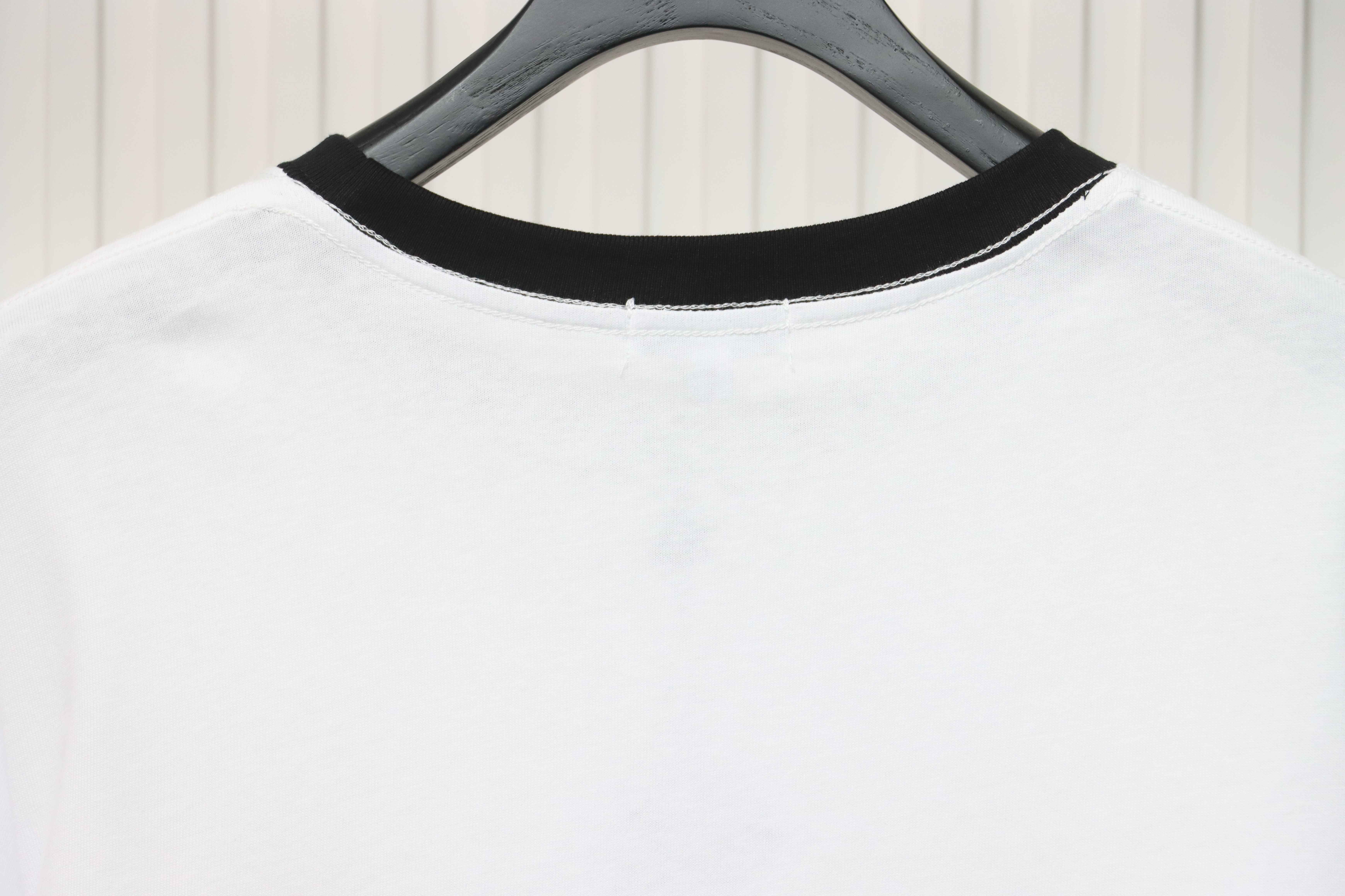 Loewe classic patchwork embroidered small logo short sleeve White