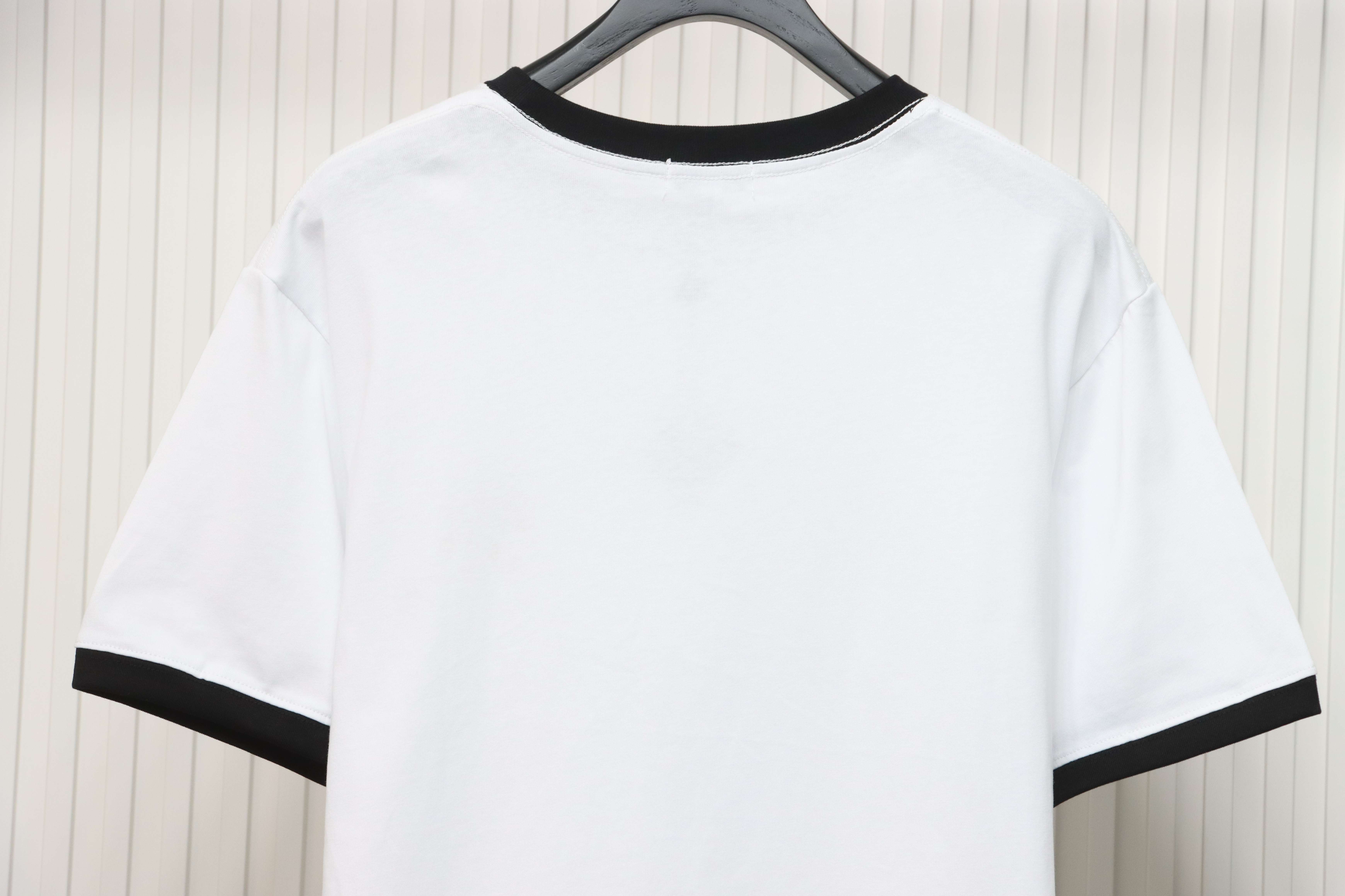 Loewe classic patchwork embroidered small logo short sleeve White