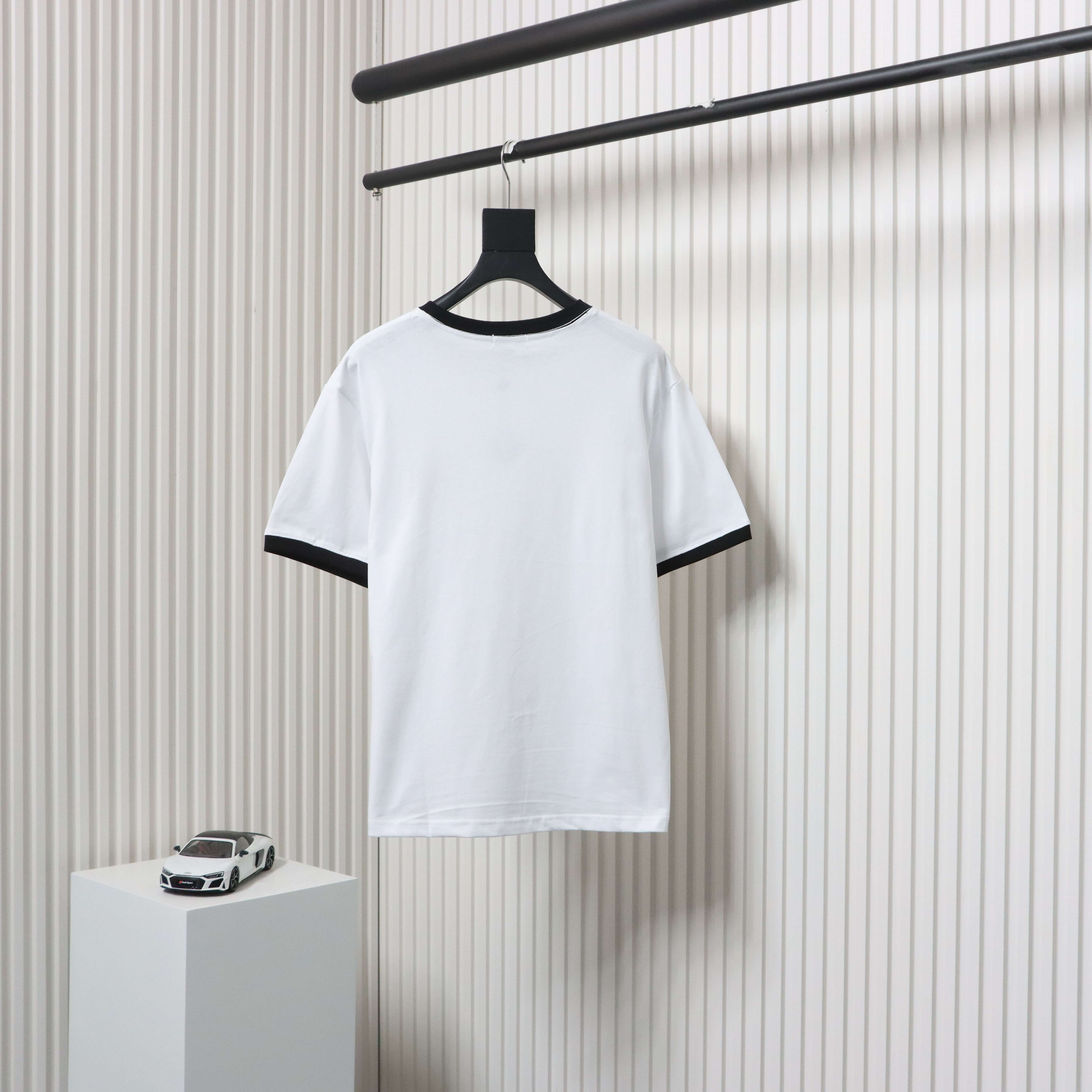 Loewe classic patchwork embroidered small logo short sleeve White