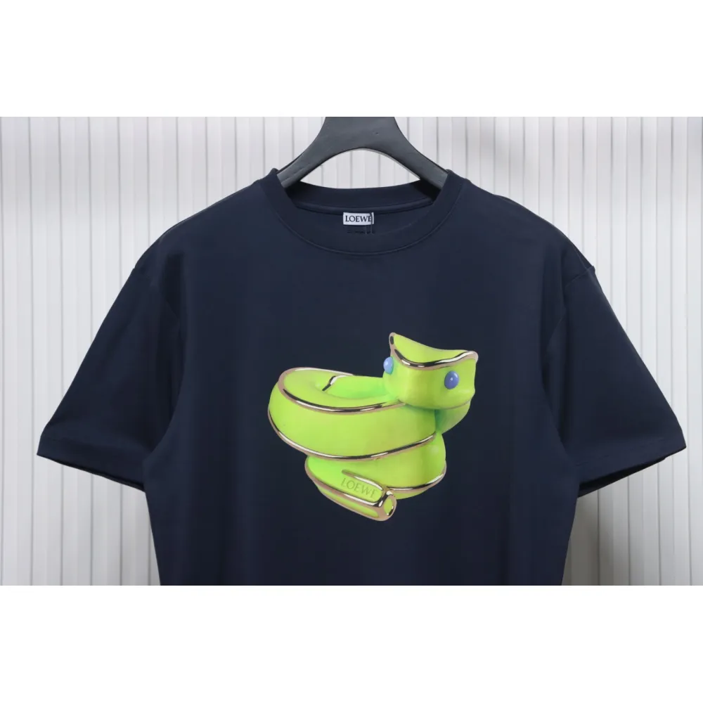 Loewe Limited Edition Snake Short Sleeve T-Shirt Blue